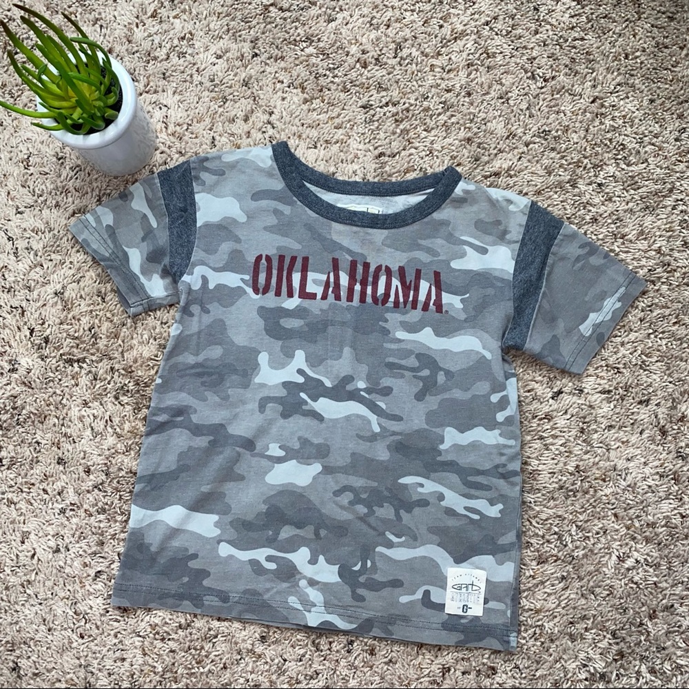 Oklahoma University Camo Athletic Tee Fan Wear